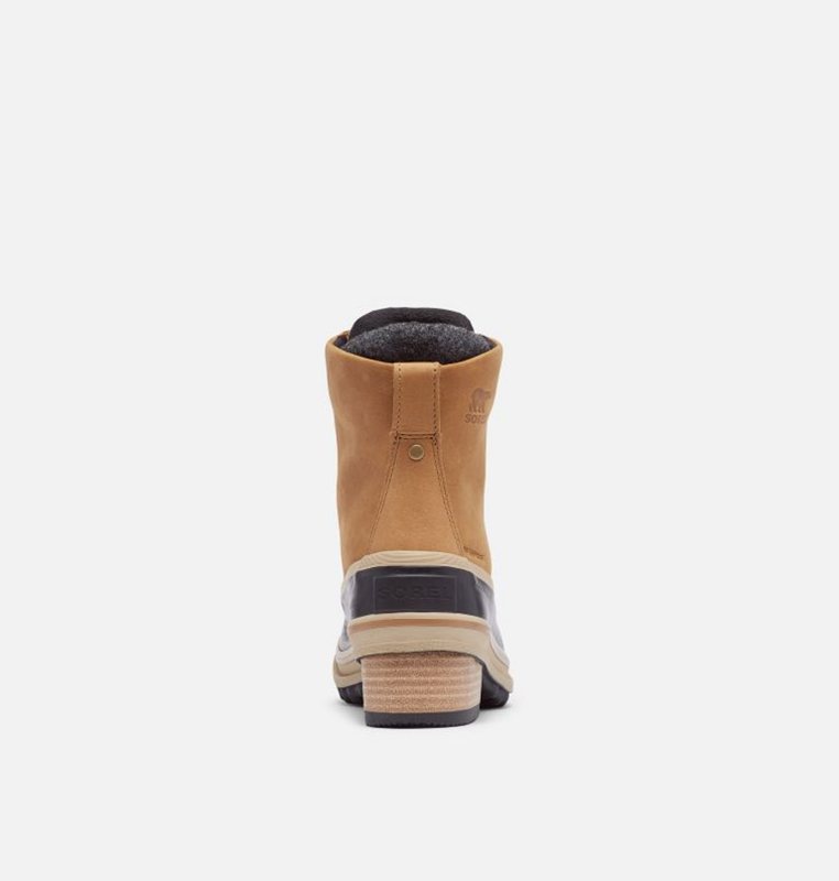 Sorel Dam Gummistövlar Brun/Svarta - Slimpack™ Iii Lace Duck Mid - ZCA-862501